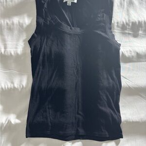 Black Ribbed Tank Top - Women's Classic Sleeveless Tee